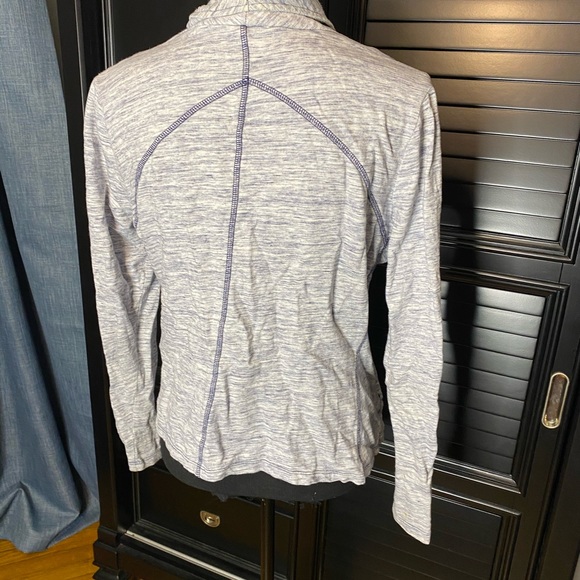 Chico’s Zenergy moto zip sweatshirt, sz 2 - Picture 2 of 4